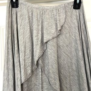 Color in Motion Gray Swim suit Cover up Hi- lo skirt Size L,95% Rayon,5%Spandex